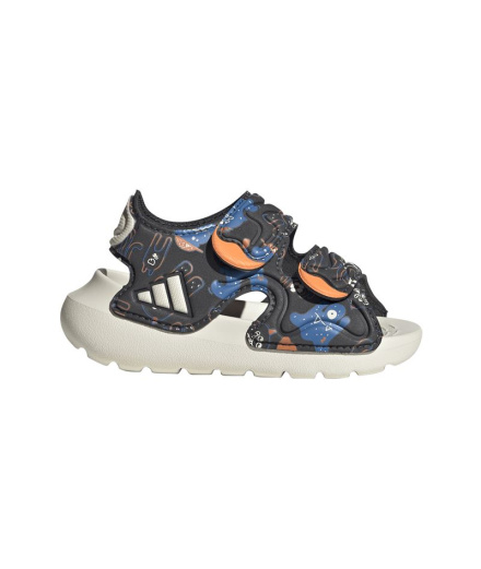 Sandálias adidas Altaswim 3 Infantil Cinza/Preto/Nalu