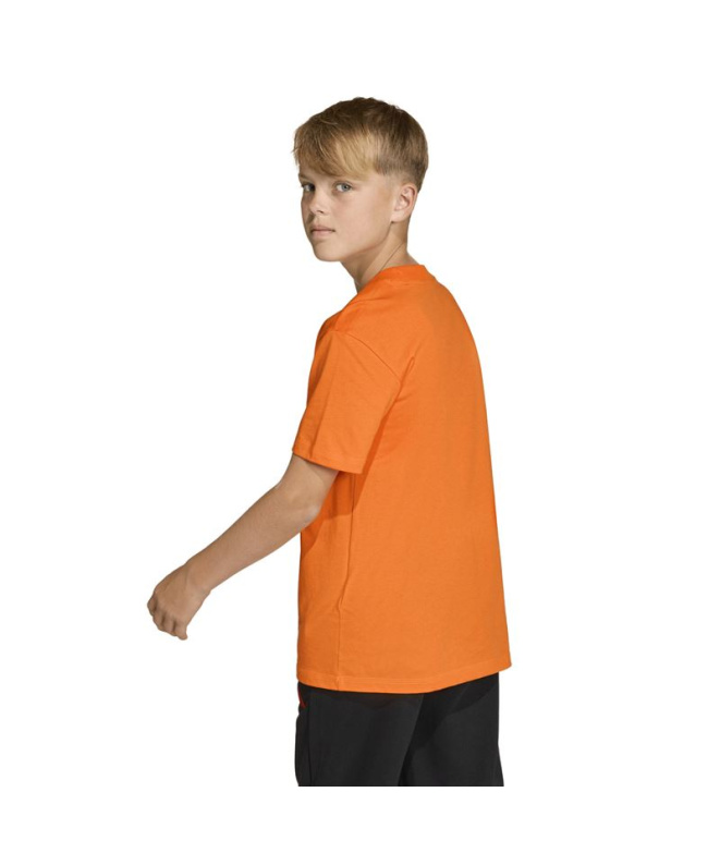 Camiseta adidas Sj Menino Laranja