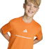 Camiseta adidas Sj Menino Laranja