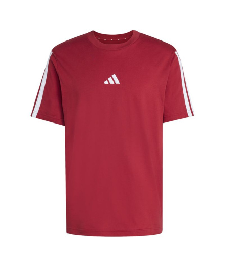 Camiseta adidas 3 Bandas Sj Homem Maract/Branco