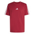 Camiseta adidas 3 Bandas Sj Homem Maract/Branco