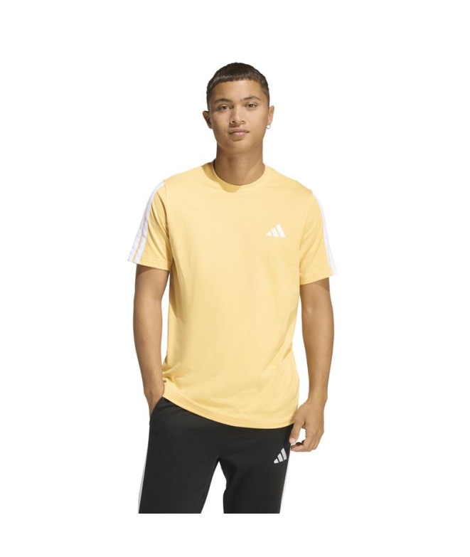 Camiseta adidas 3 Bandas Sj Homem Mase/Branco