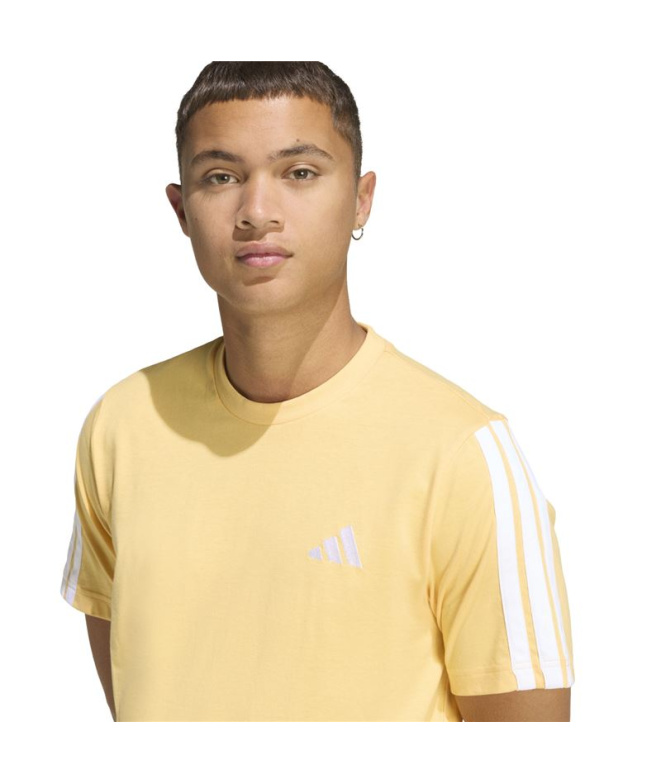 Camiseta adidas 3 Bandas Sj Homem Mase/Branco
