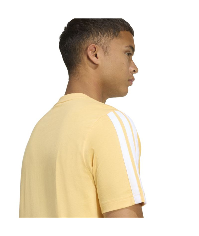 Camiseta adidas 3 Bandas Sj Homem Mase/Branco