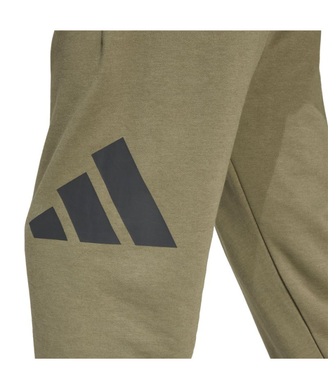 Calça adidas Big Logo Ft Homem Verde/Preto