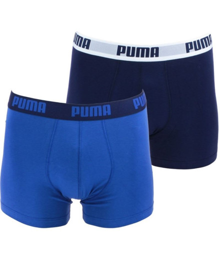 Slip Puma Basic Boxer 2P Homme Bleu