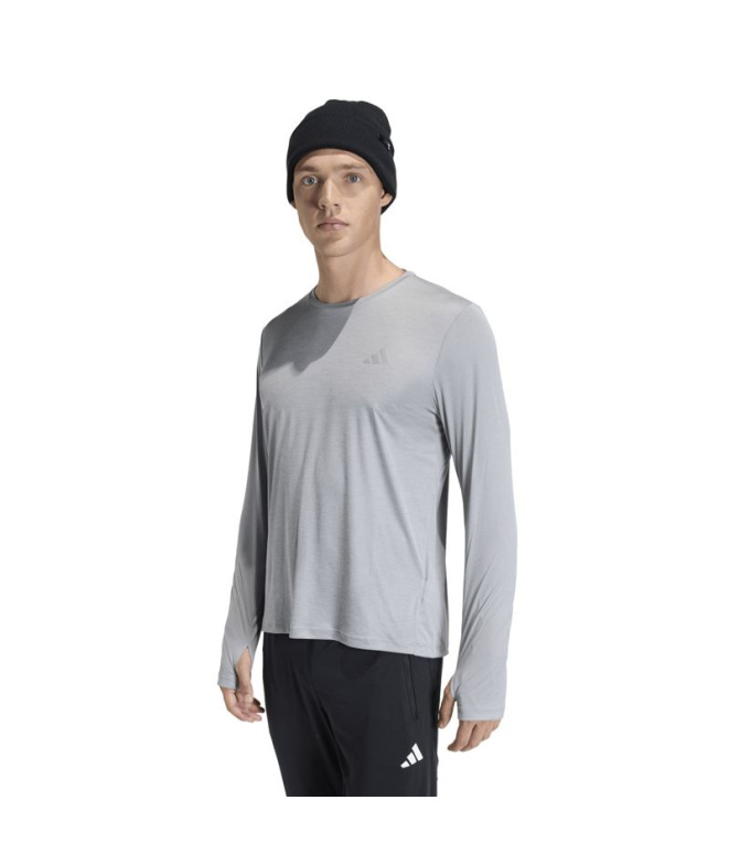 Camiseta de Running adidas Run Ess Ls Homem Cinza