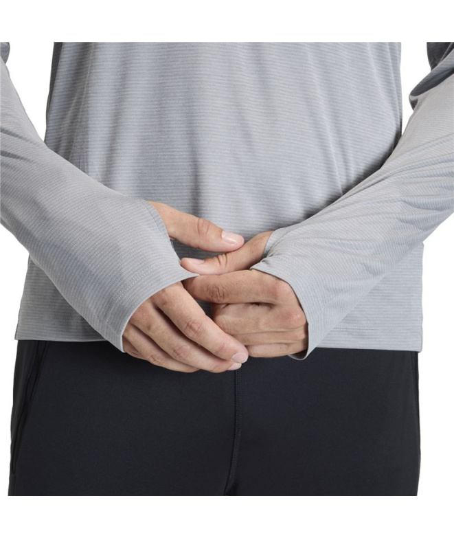 Camiseta de Running adidas Run Ess Ls Homem Cinza