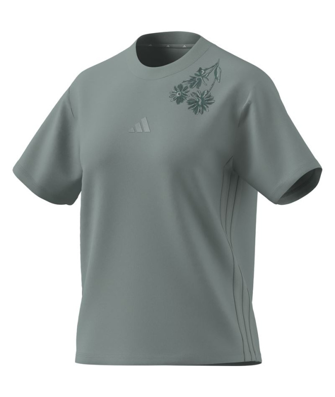 Camiseta adidas 3 Bandas Sj Mulher Sama