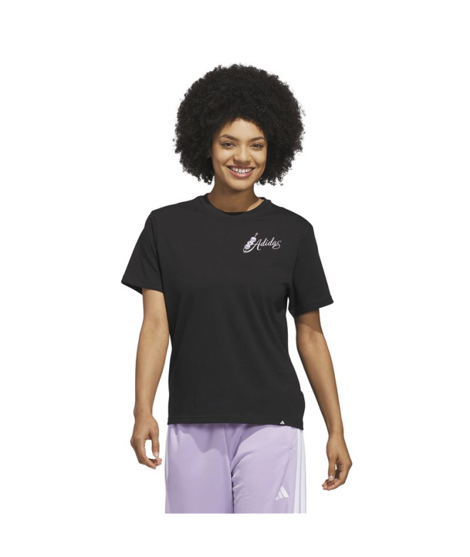 Camiseta adidas Sc Pilates Mulher Preto