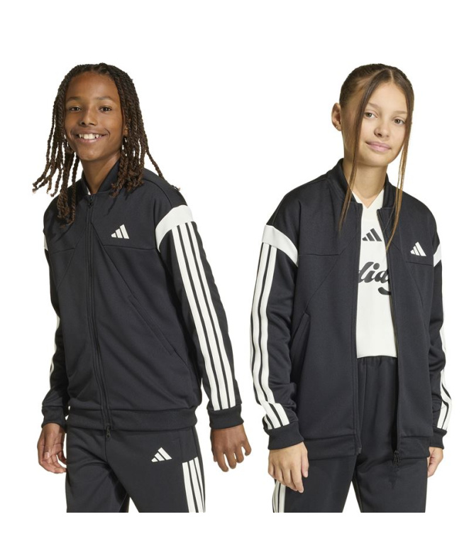 Casaco adidas Hot Ttop Infantil Preto/Branco