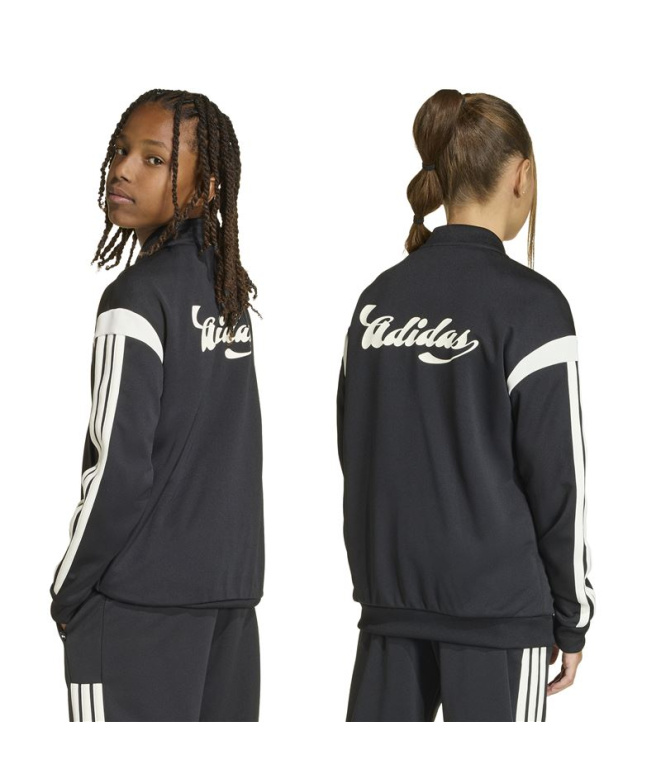 Casaco adidas Hot Ttop Infantil Preto/Branco