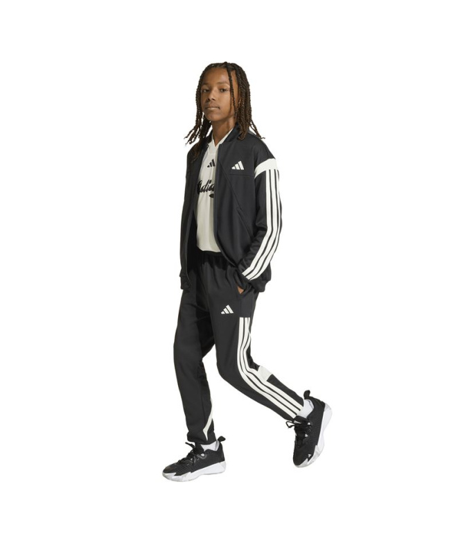 Casaco adidas Hot Ttop Infantil Preto/Branco