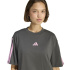 T-shirt adidas 3 Bandes Sj Bf Femme Gris/Stfltr