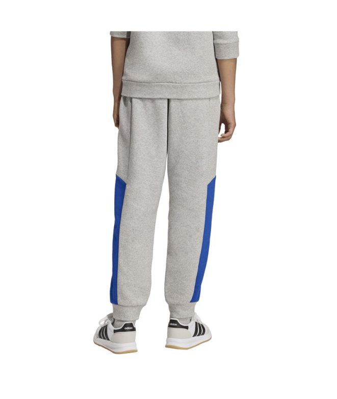 Pantalons adidas Cb Fl Enfant Gris/Bleu
