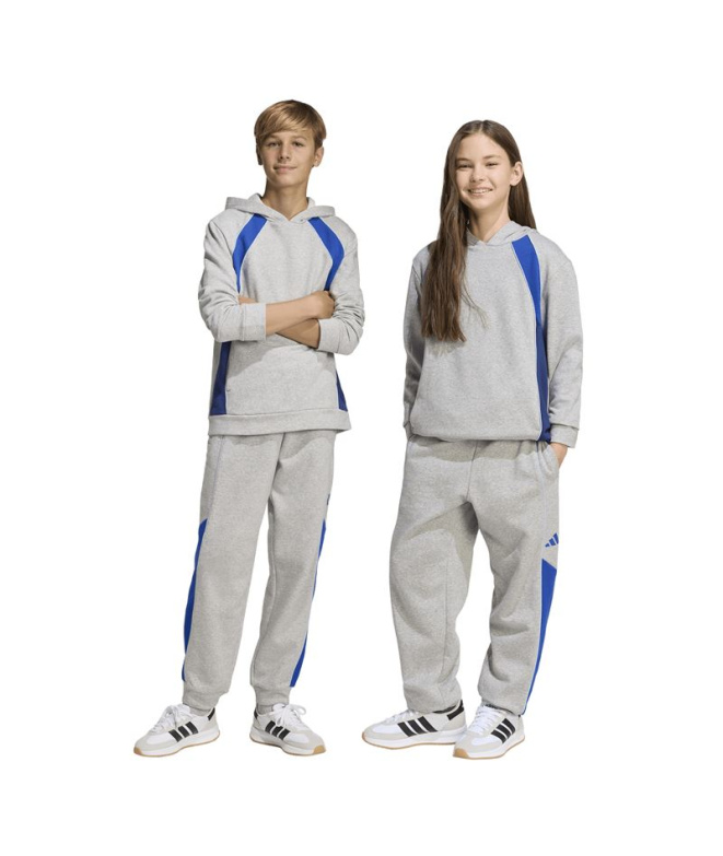 Calça adidas Cb Fl Infantil Cinza/Azul