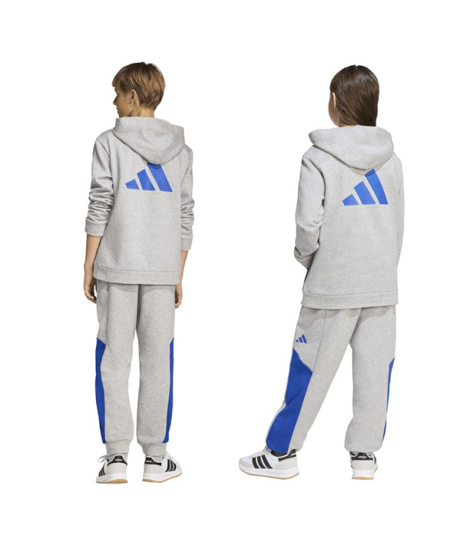 Calça adidas Cb Fl Infantil Cinza/Azul