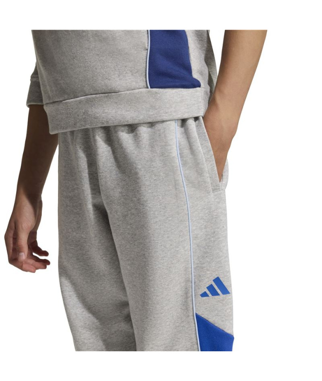 Calça adidas Cb Fl Infantil Cinza/Azul