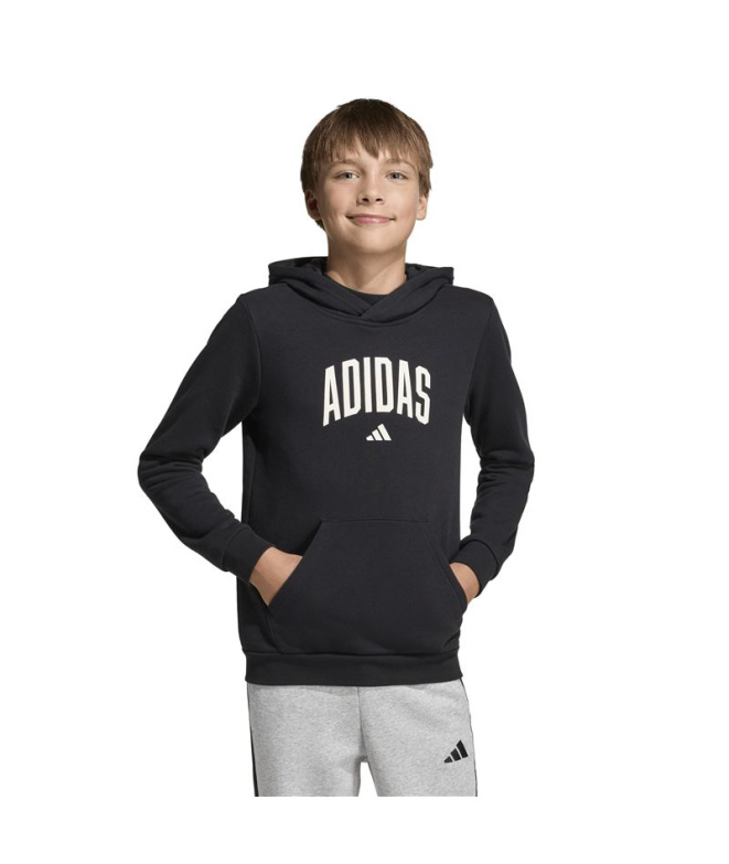 Sudadera adidas J Colleg Hd Negro