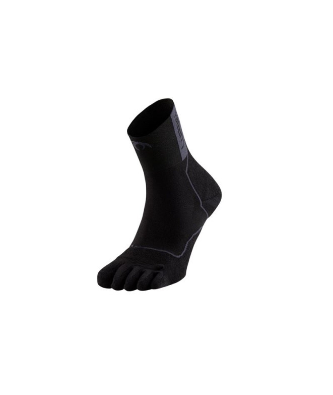 Meias de Trail Lurbel Desafio Toe Four Preto/Cinza