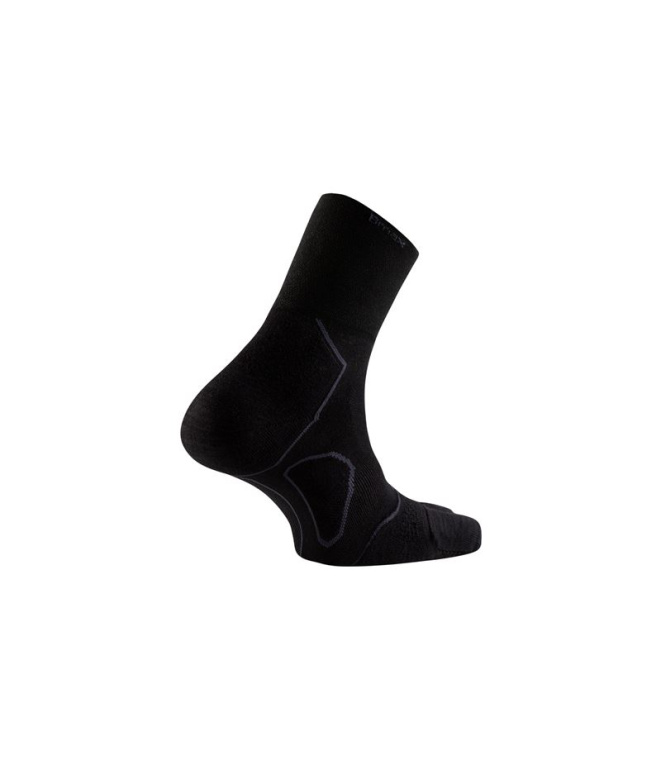 Meias de Trail Lurbel Desafio Toe Four Preto/Cinza