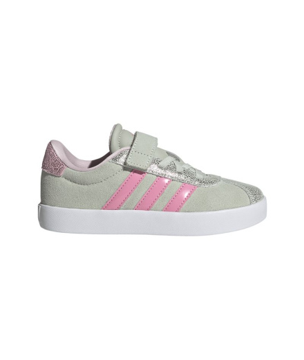 Chaussures adidas VL Court 3.0 Le Enfant Vert/Rose/Rose