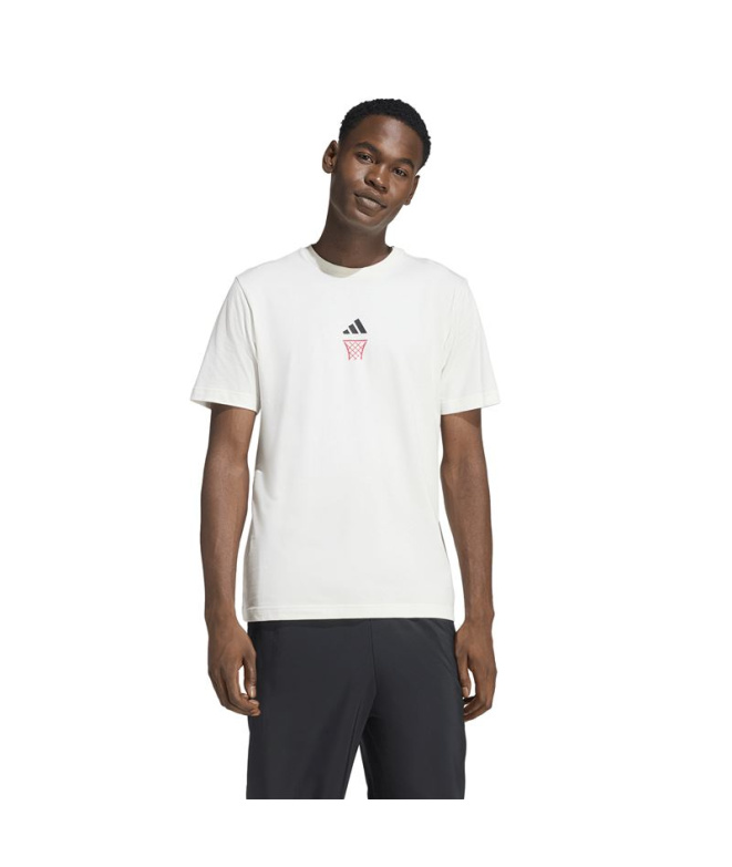 T-shirt adidas Anx Hoop Homme Blanc