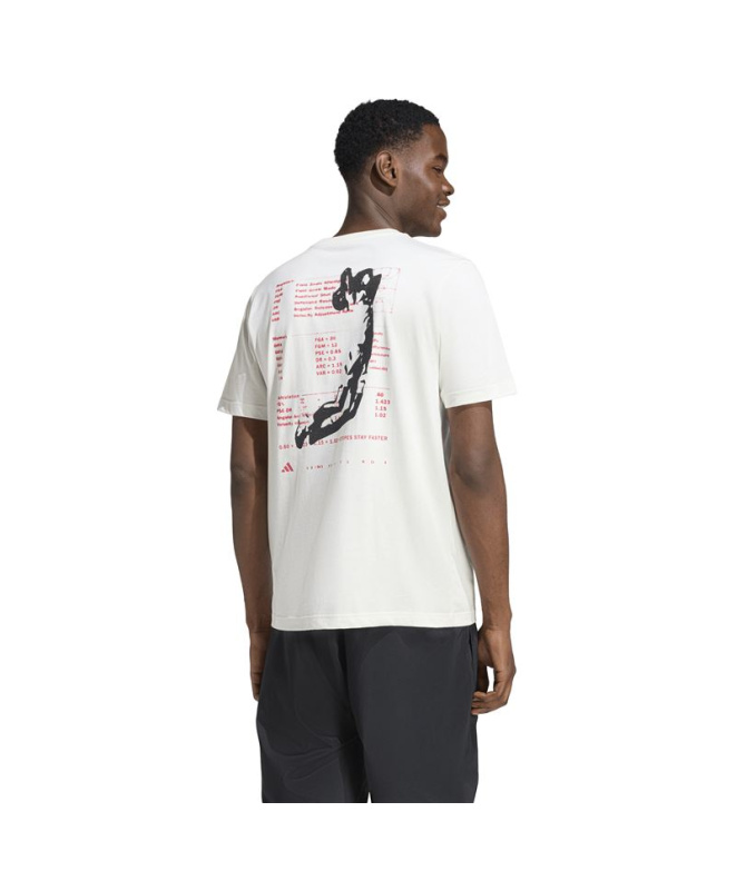 T-shirt adidas Anx Hoop Homme Blanc