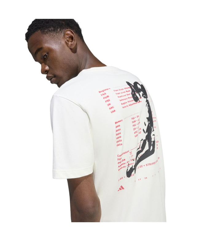 T-shirt adidas Anx Hoop Homme Blanc