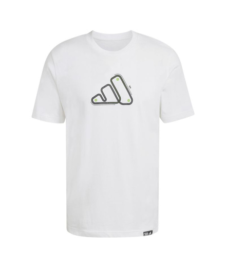 Camiseta adidas Mts Track Hombre Blanco