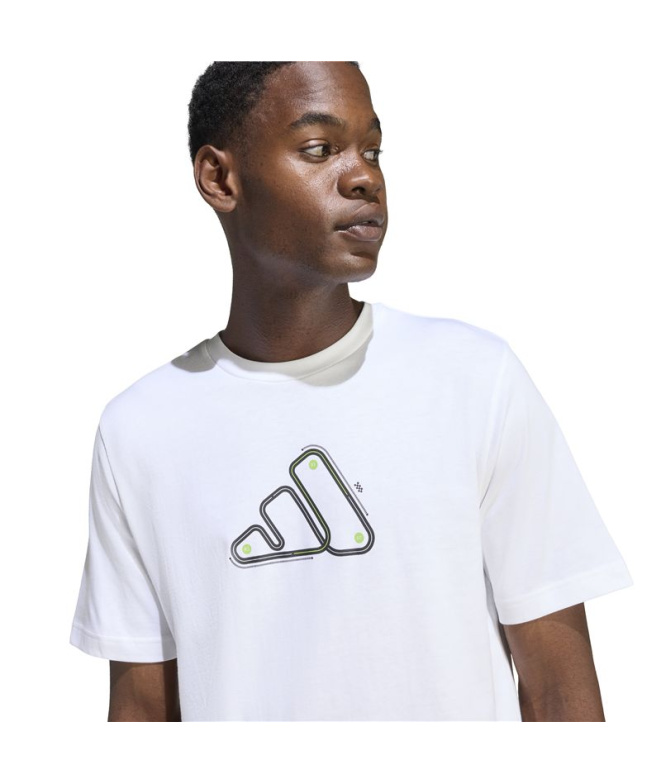 Camiseta adidas Mts Track Hombre Blanco