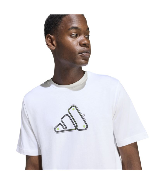 T-shirt adidas Mts Track Homme Blanc