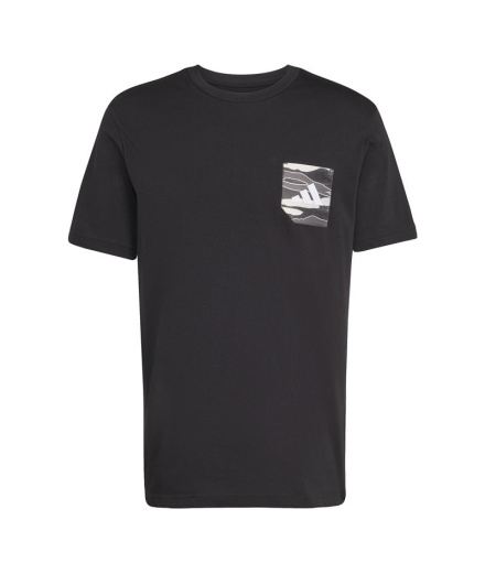 T-shirt adidas Camo Pkt Homme Noir