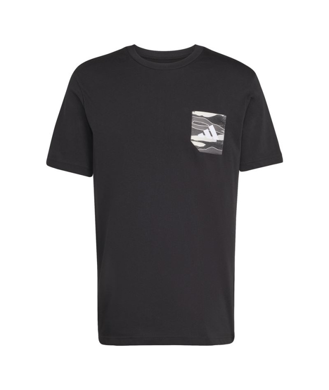 T-shirt adidas Camo Pkt Homme Noir