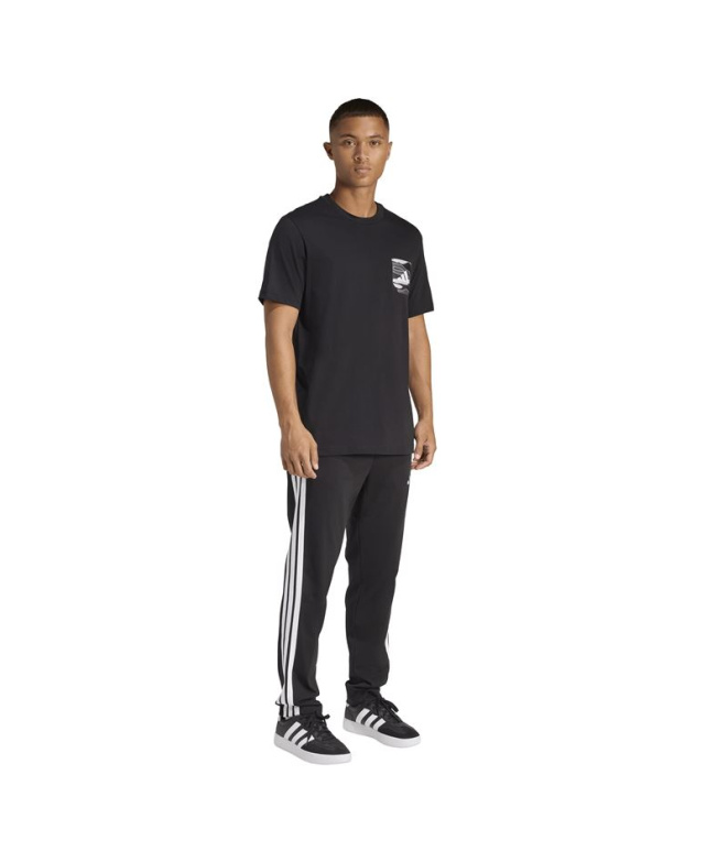T-shirt adidas Camo Pkt Homme Noir