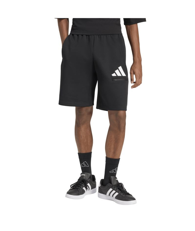 Calça adidas Fi 3Bar Sho Homem Preto