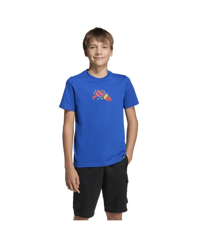 T-shirt adidas Nourriture Enfant Bleu