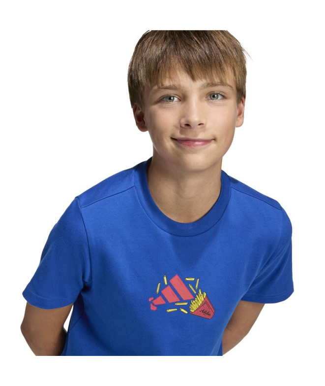 T-shirt adidas Nourriture Enfant Bleu
