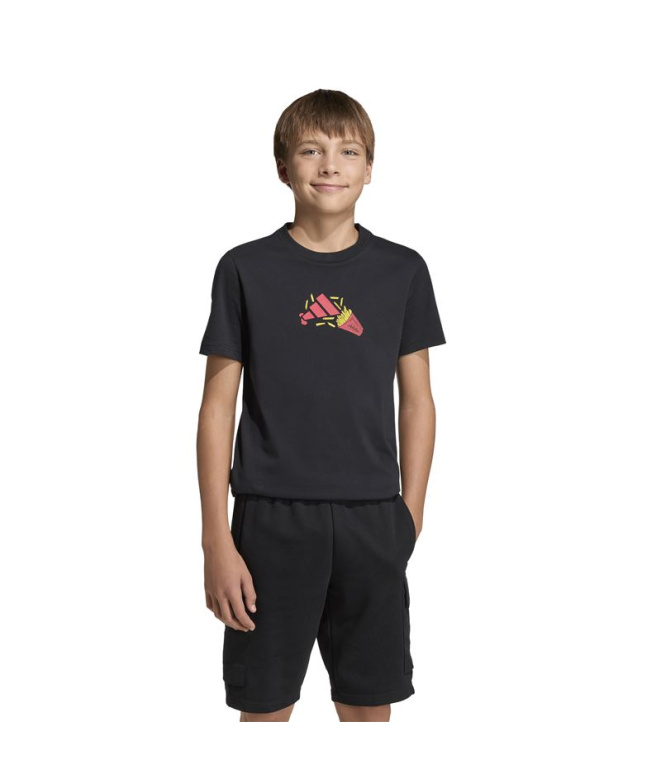 T-shirt adidas Nourriture Enfant Noir