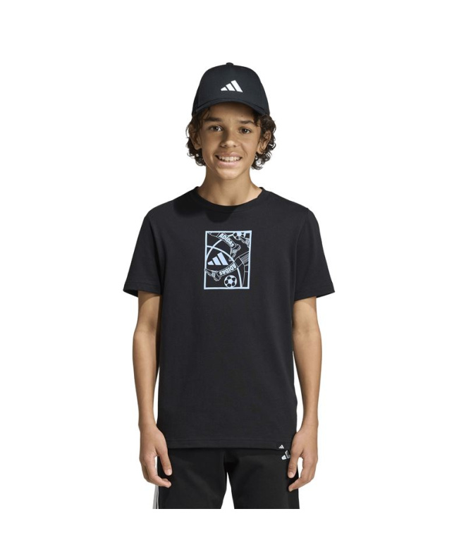 Camiseta adidas Futebol Infantil Preto