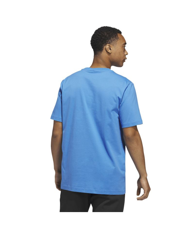 T-shirt adidas Big Logo 3-Bar Homme Bleu