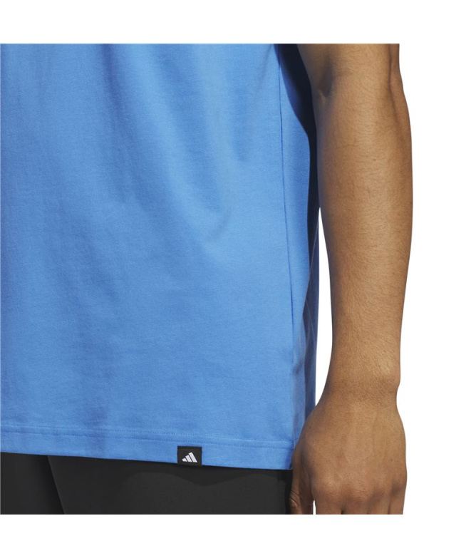 T-shirt adidas Big Logo 3-Bar Homme Bleu