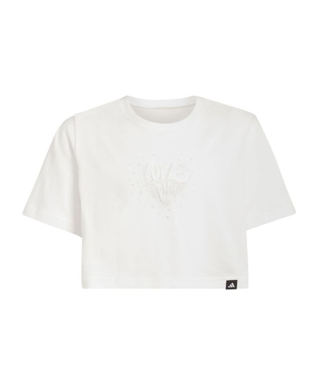 Camiseta adidas Jg Glam Niña Blanco