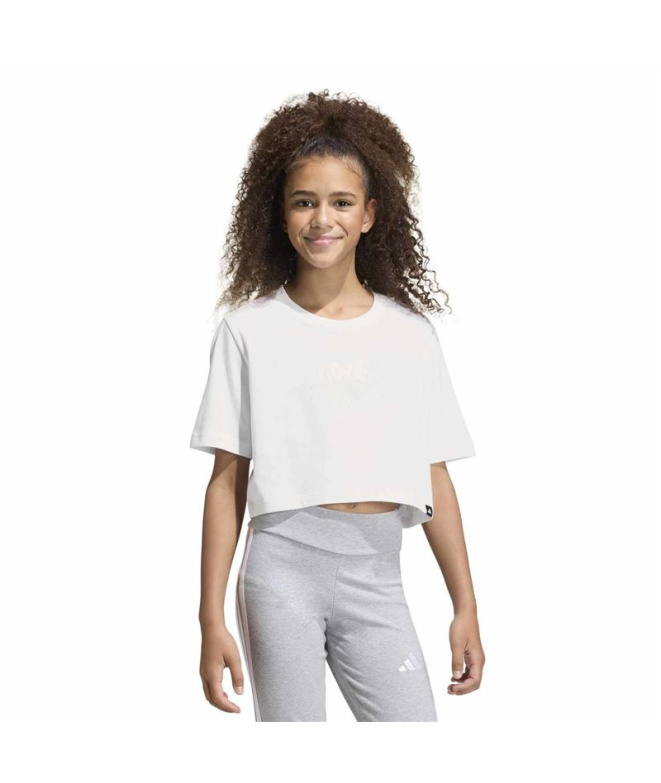 Camiseta adidas Jg Glam Niña Blanco