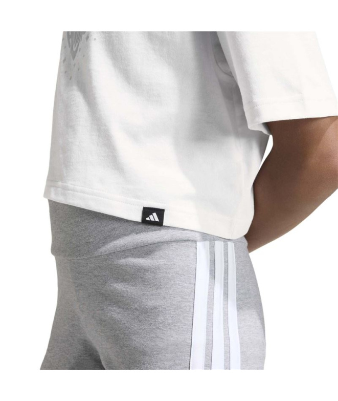 Camiseta adidas Jg Glam Niña Blanco