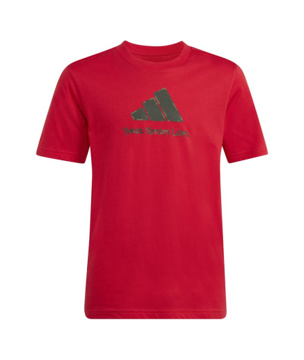 Camiseta adidas Camo Train T2 Infantil Granate