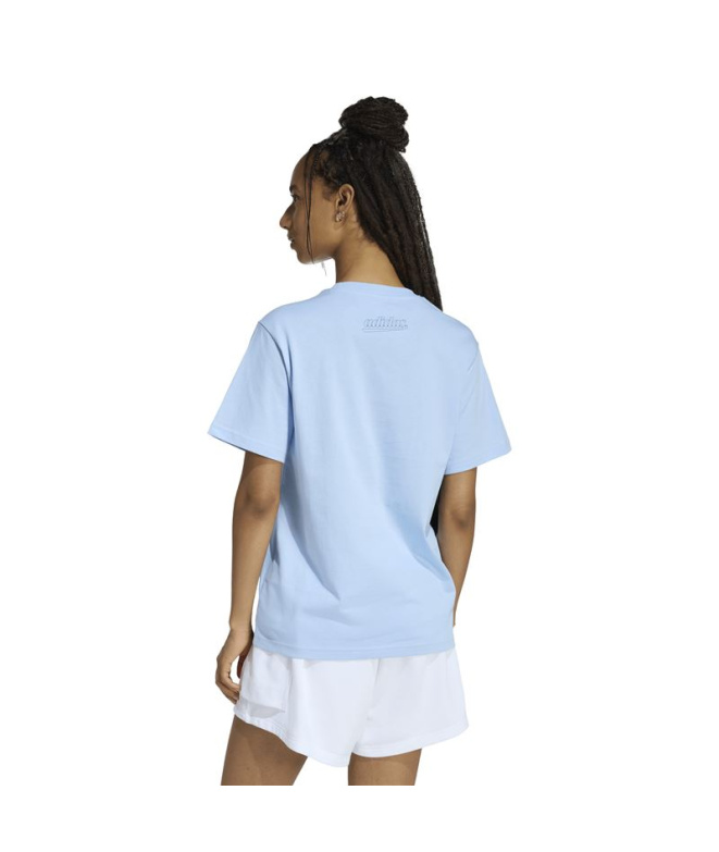 Camiseta adidas Col Icon Mulher Azul