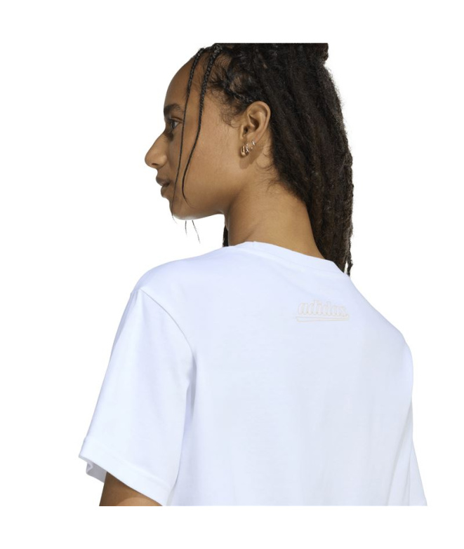 Camiseta adidas Col Icon Mulher Branco