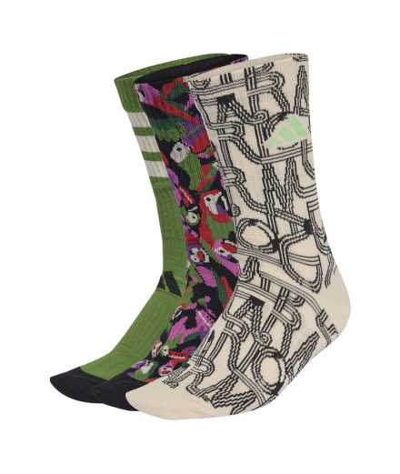 Chaussettes adidas Farm 3Pp Femme Licr/Noir/Vert