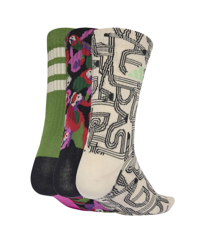 Chaussettes adidas Farm 3Pp Femme Licr/Noir/Vert